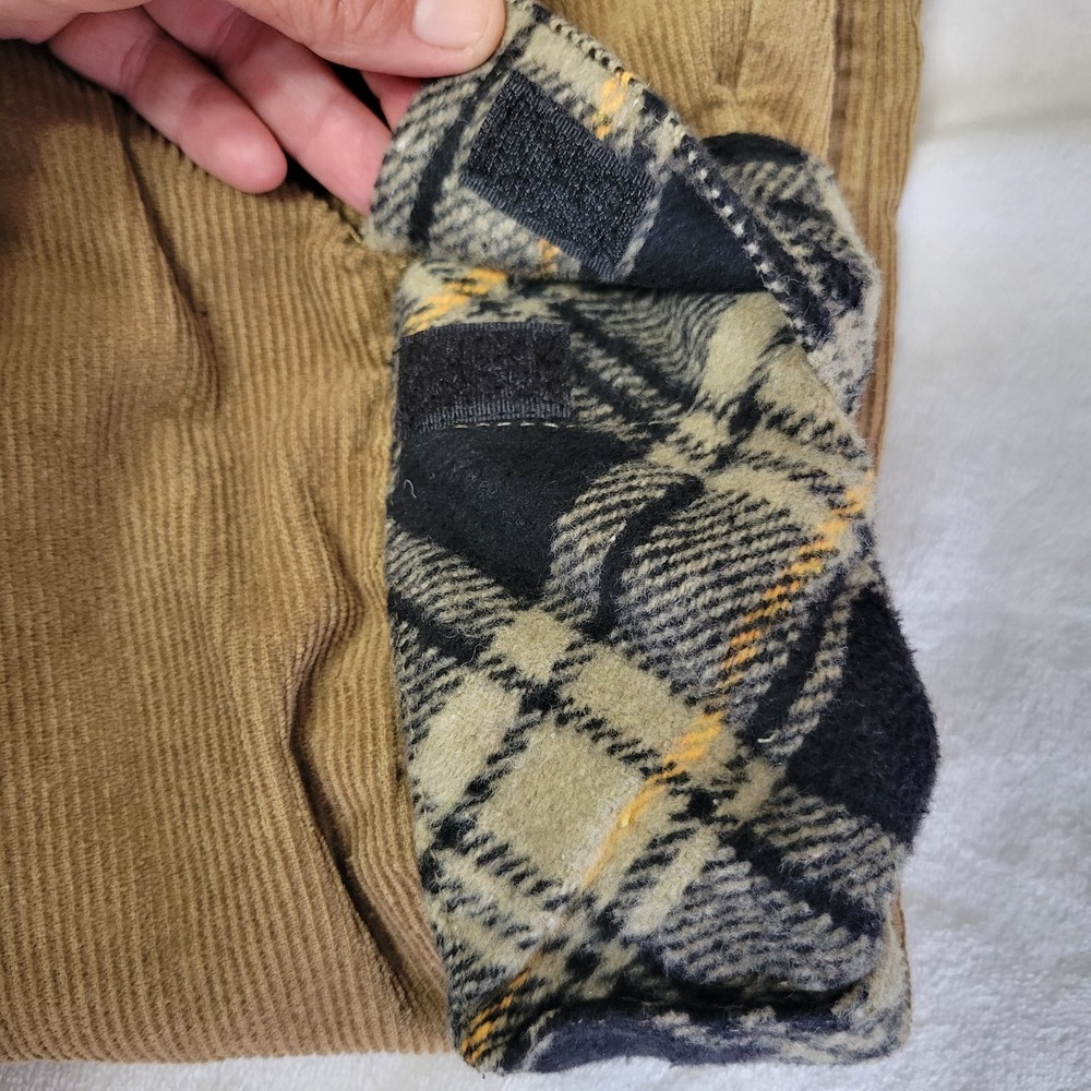 WESC We Are The Superlative Conspiracy Corduroy Cargo Pant 29x32 Tan‎ Plaid - Picture 14 of 15